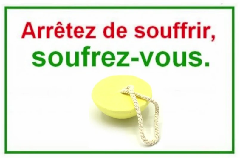 Chimie naturelle du Corps Humain - la nouvelle pierre de soufre ou nouveau galet de soufre de massage conçue et mises au point par Marc Dauphin-Roy – slogan « arrêtez de souffrir, soufrez-vous ». La nouvelle pierre de soufre ou nouveau galet de soufre de massage soulage efficacement la très grande majorité des douleurs aigues ou chroniques. La nouvelle pierre de soufre ou nouveau galet de soufre de massage (lithothérapie scientifique/santé naturelle) bénéficie d'une meilleure ergonomie optimisée supplémentaire pour une efficacité supérieure par rapport à tous les autres galets de soufre dont le galet de soufre de massage de la marque Le Deucalion.|chimienaturelle.fr